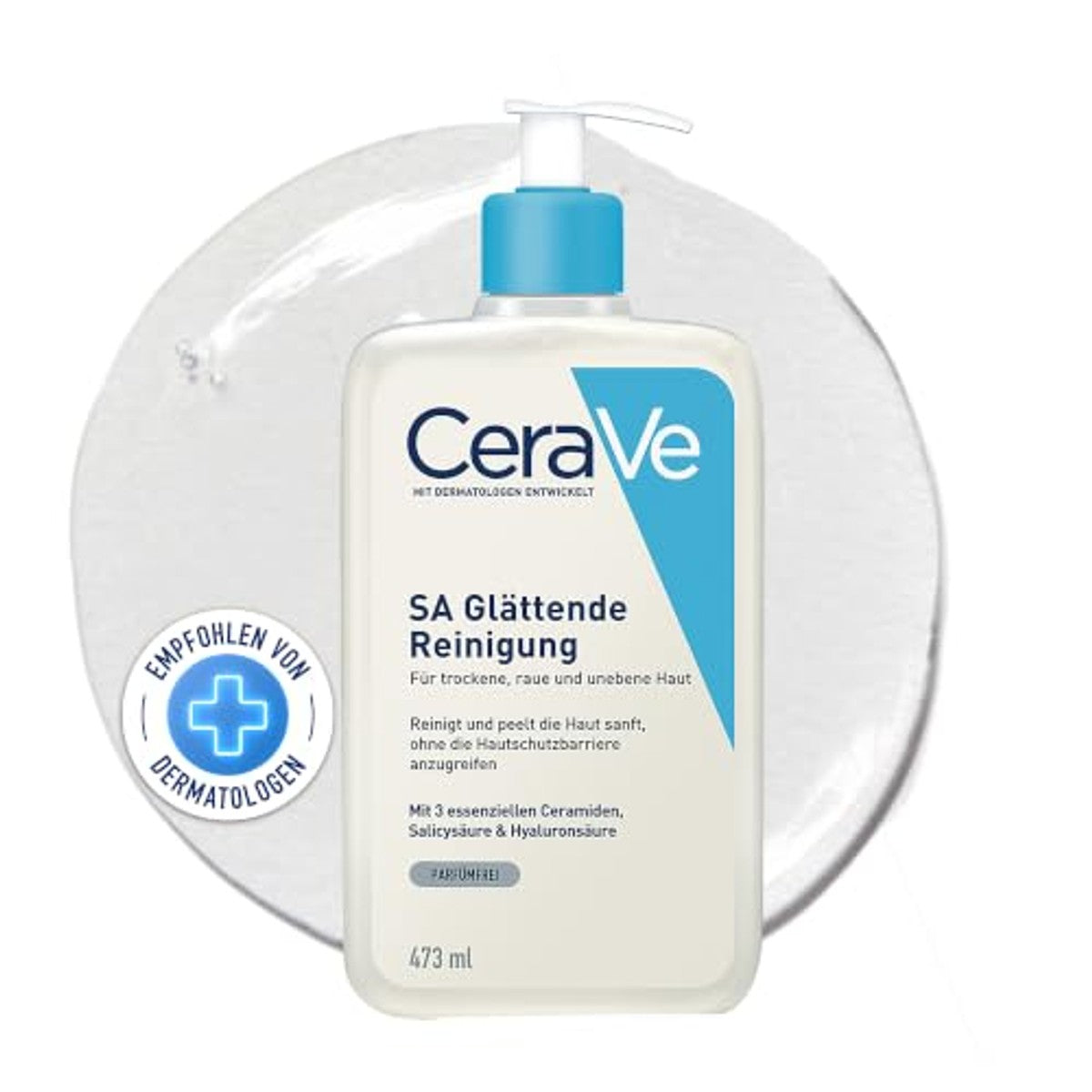CeraVe SA Gladmakende Reiniging voor Droge, Ruwe en Oneffen Huid 473 ml - 3-pack