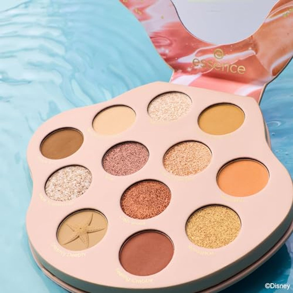essence Disney The Little Mermaid oogschaduwpalet 01 nude 12 tinten - 6-pack