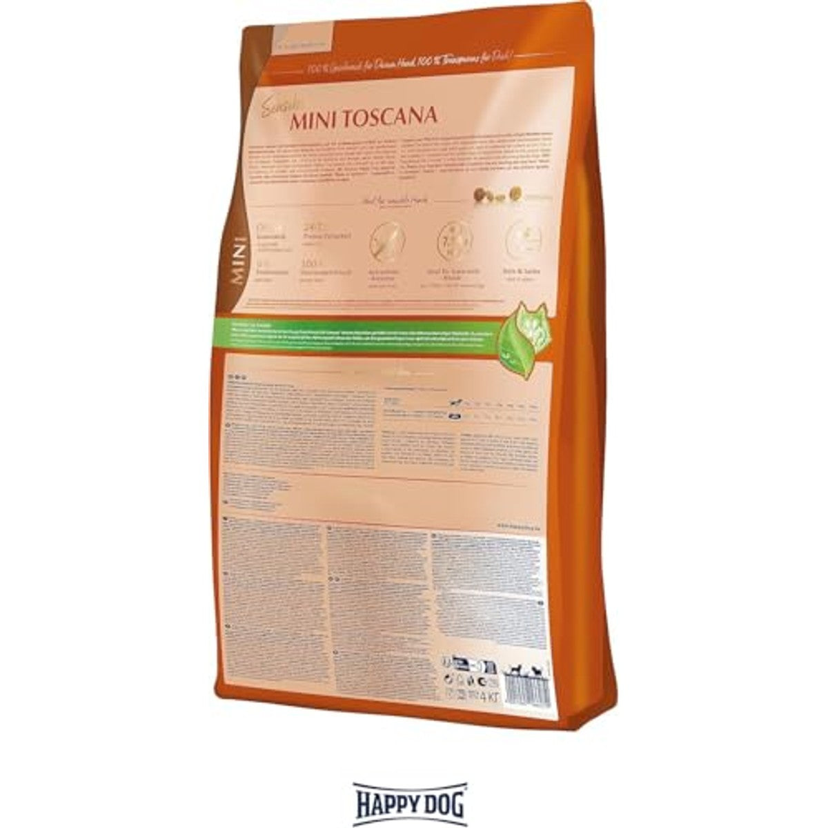 Happy Dog Gevoelige Mini Toscana droogvoer hond 800 g - 3-pack