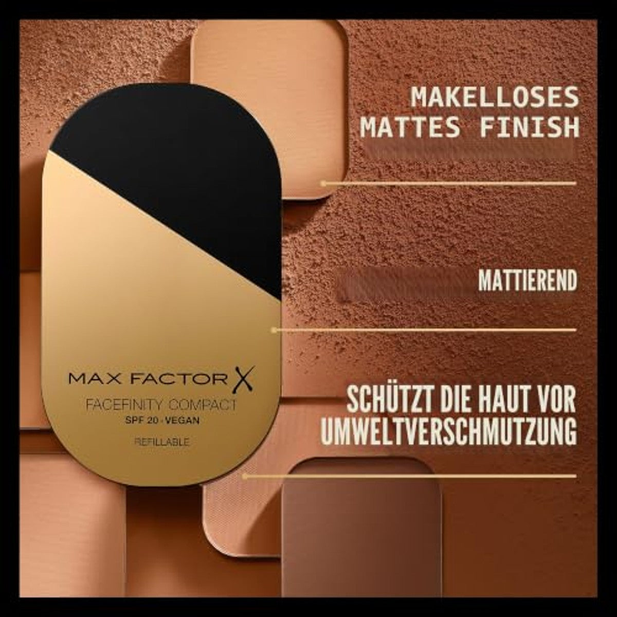Max Factor Facefinity Compacte foundation 003 Natural 10g - 3 stuks – foto 3