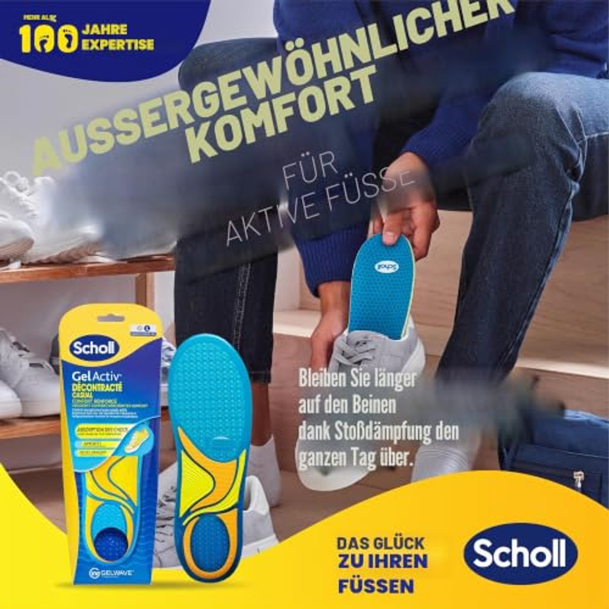 Dr. Scholl's GelActiv inlegzolen casual maat 40-46,5, 2 inlegzolen - 6-pack