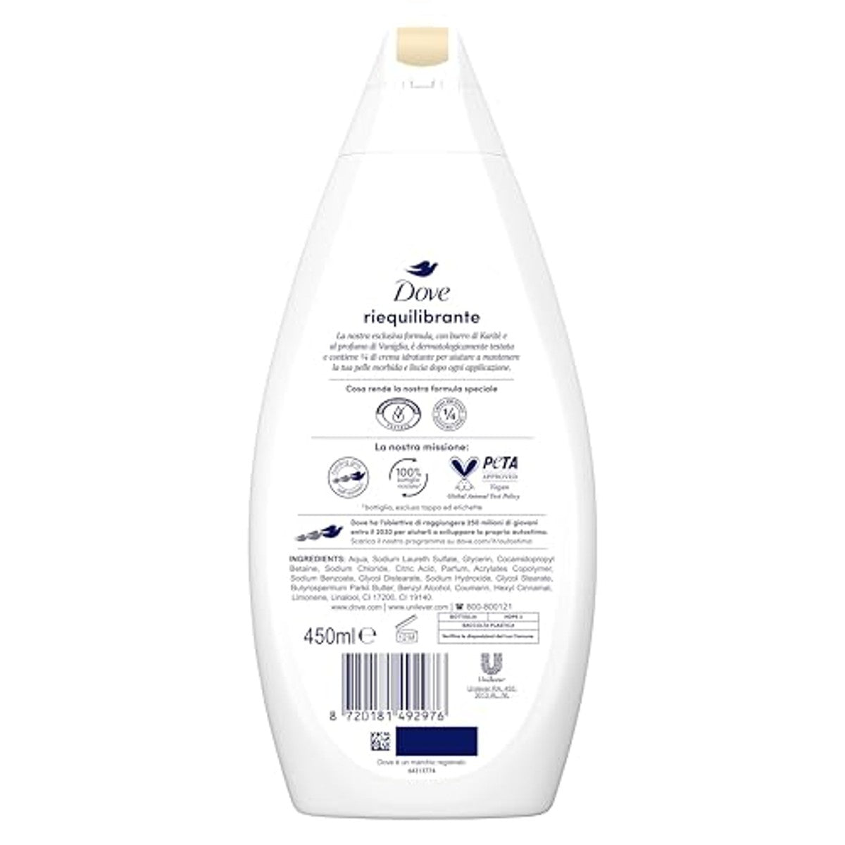 Dove Balancerende douchegel sheaboter & vanille - 3-pack