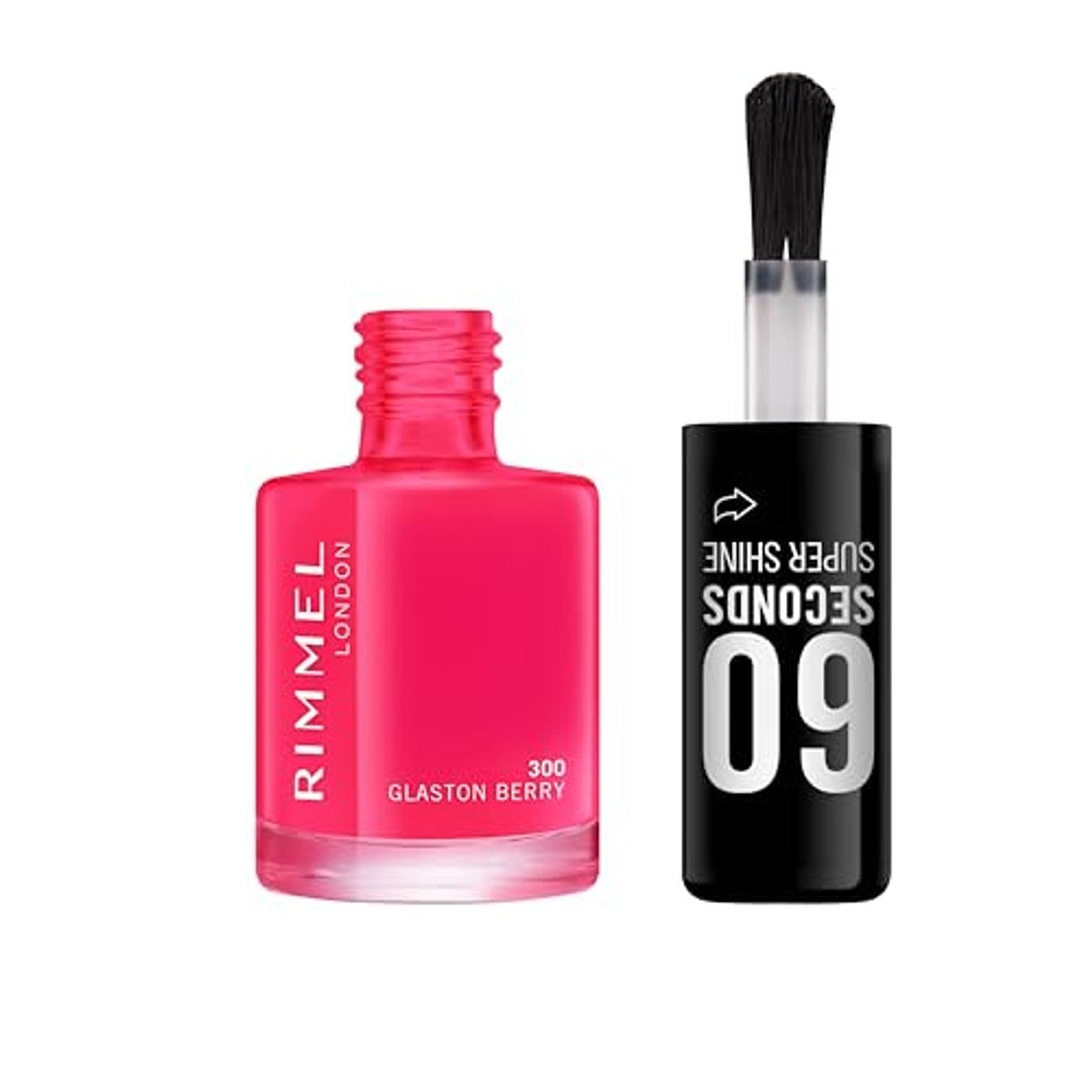 Rimmel London 60 Seconds Super Shine 300 Glaston-Berry 8 ml - 3 stuks