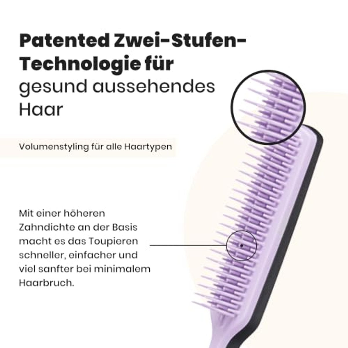 Tangle Teezer The Ultimate Volumizer Haarborstel Zwart en Paars - 3-pack