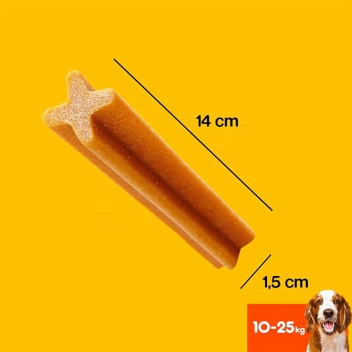 Pedigree Dentastix middelgrote hond 10-25 kg 56 stokjes 1440 g - 3-pack