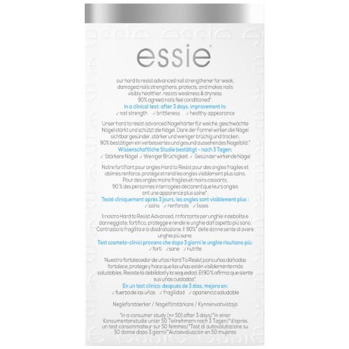 essie Hard to Resist Advanced Nail Strengthener - 3 stuks