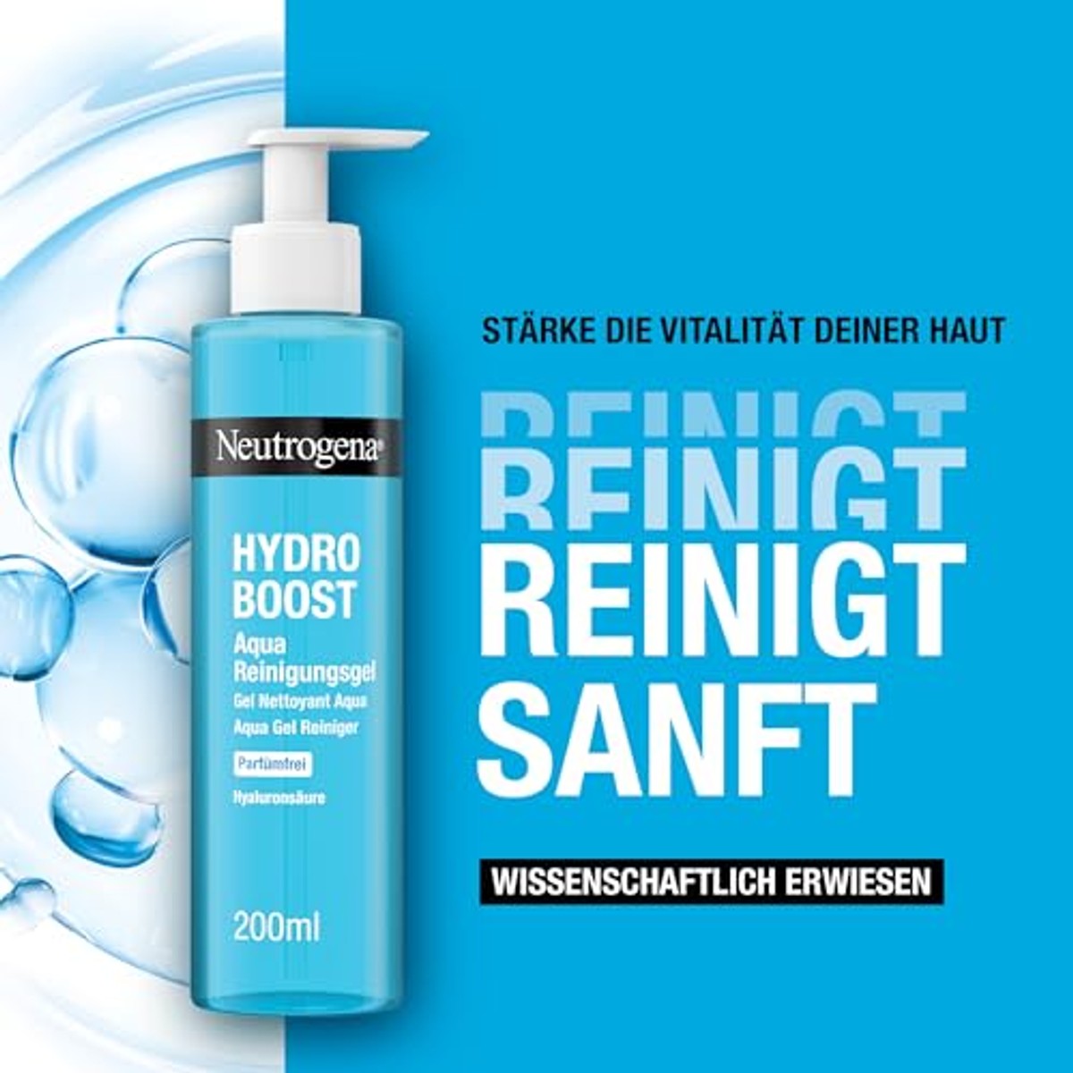 Neutrogena Hydro Boost Aqua-reinigingsgel parfumvrij 3 x 200 ml - Voordeelverpakking