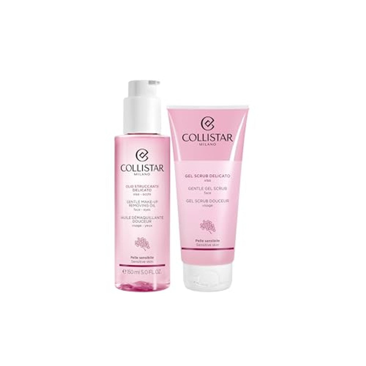 Collistar Cadeauset Zachte Reiniging Reinigingsolie 150 ml + Gezichtscrub 100 ml - 3-pack
