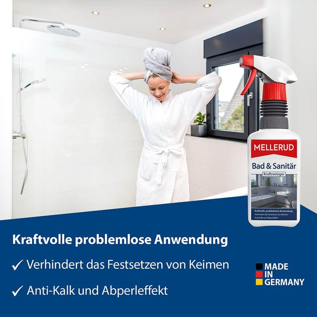 Mellerud Bad & Sanitair Krachtreiniger 3 x 0,5 l - Voordeelverpakking