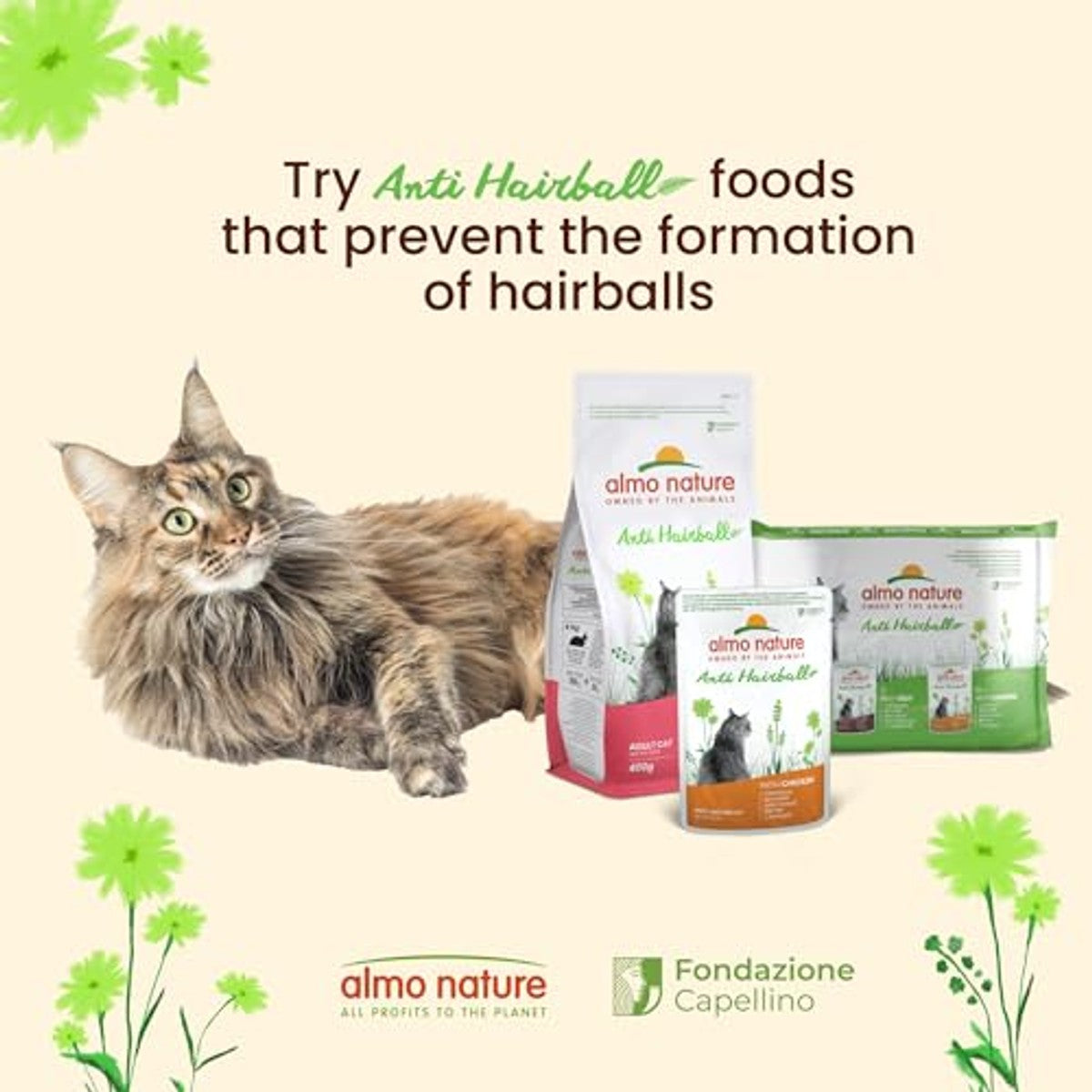 Almo Nature Anti Hairball Kattenvoer met Kip 30 x 70 g - 3-pack