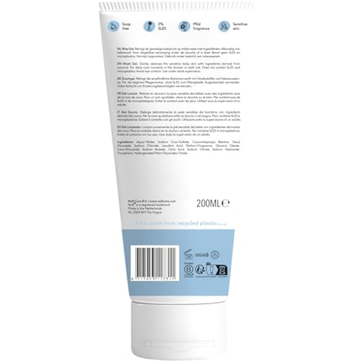 Naïf Verzorgende Wasgel Baby & Kind 3 x 200 ml - Voordeelverpakking – foto 3