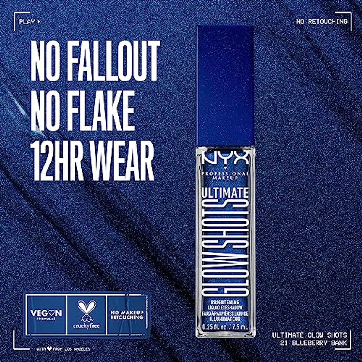 NYX PROFESSIONAL MAKEUP Ultimate Glow Shots Blueberry Bank - 3 stuks