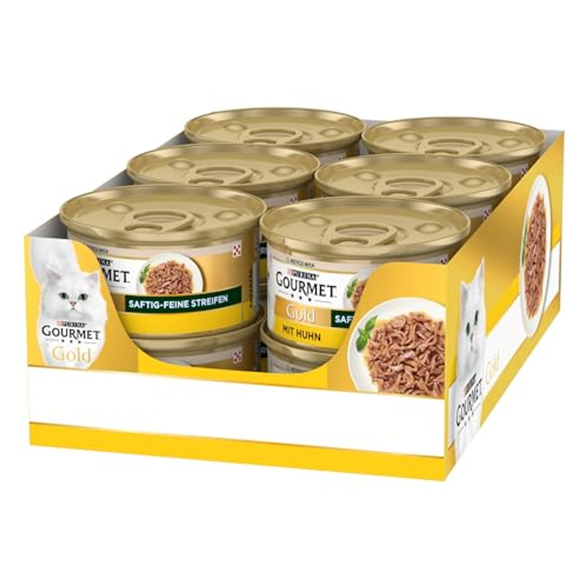 Gourmet Gold natvoer kattenvoer kip 12 x 85 g - 3-pack