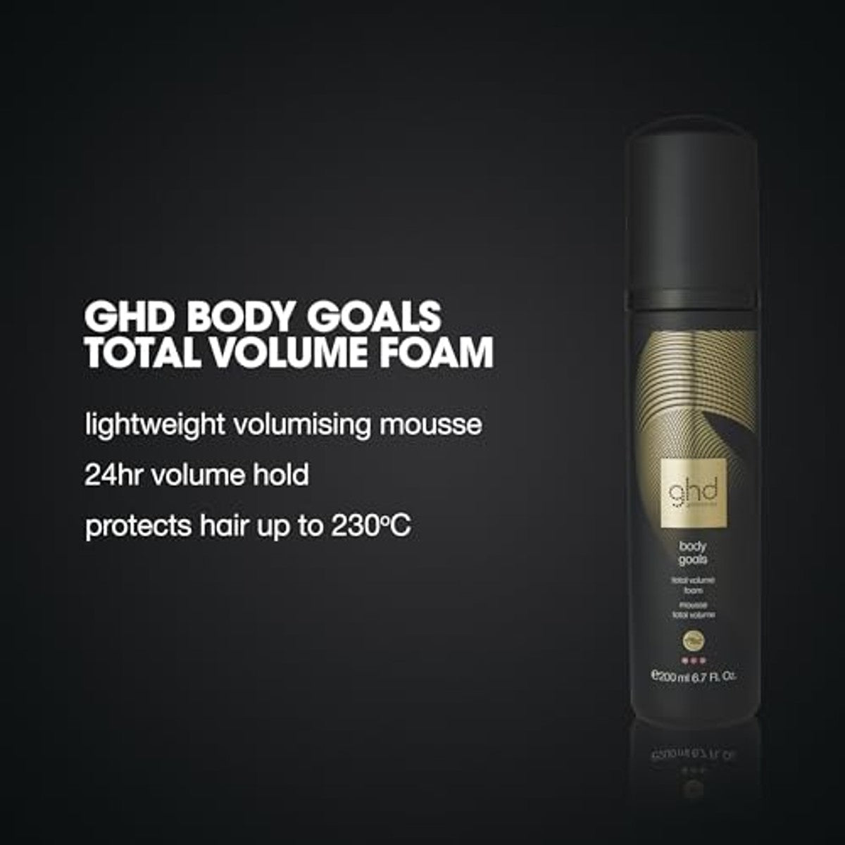 ghd Body Goals Haarschuim Volumemousse met Hittebescherming 200 ml - 3-pack