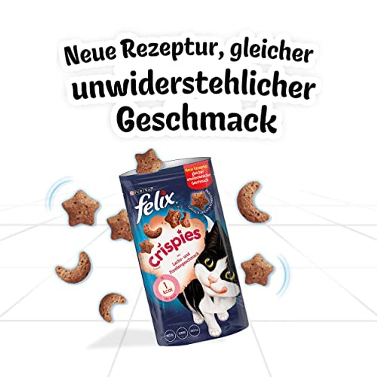 Felix Crispies kattensnack zalm- en forelsmaak 8 x 45 g – Felix