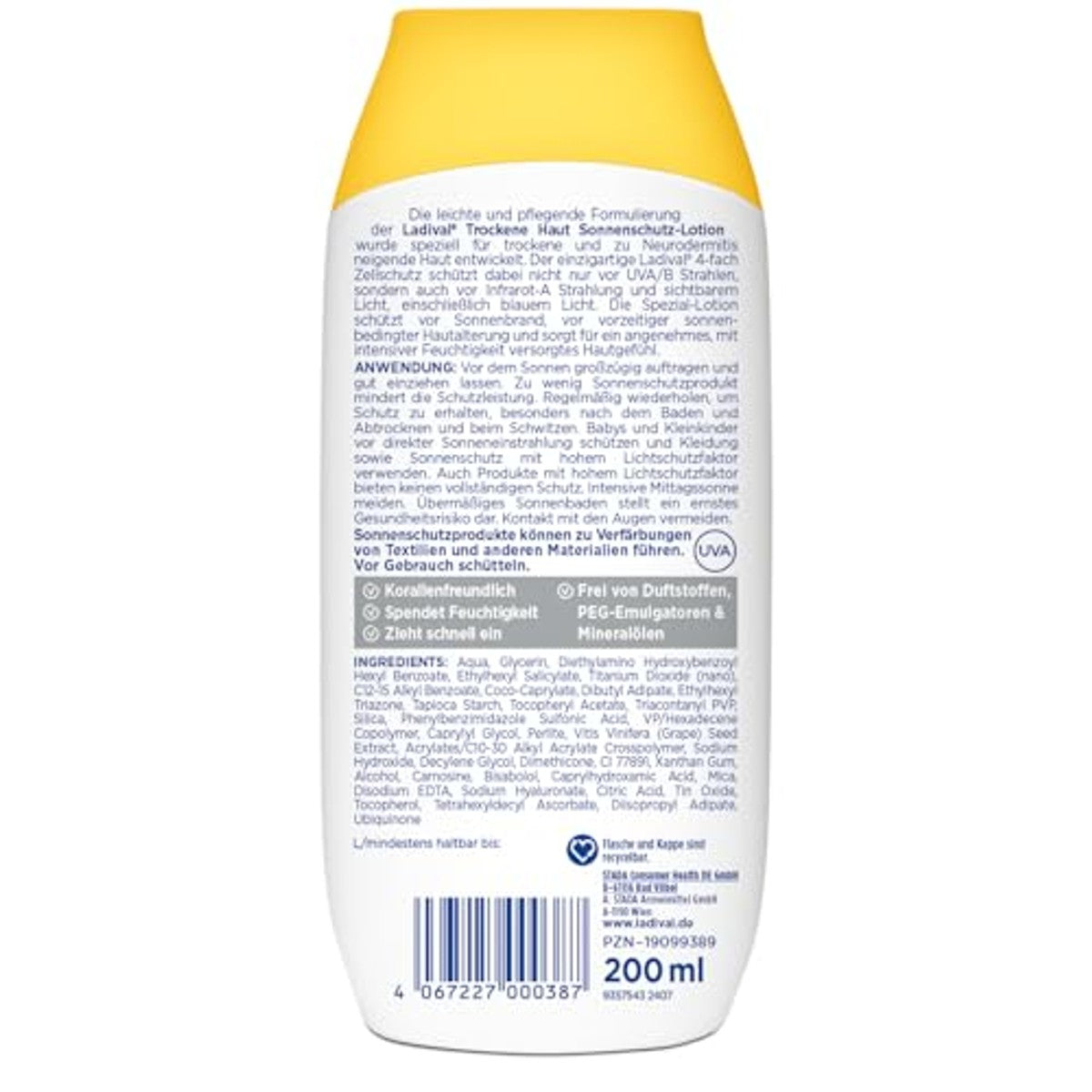 Ladival Droge huid zonnebrandgel SPF 50+ 3 x 200 ml - Voordeelverpakking
