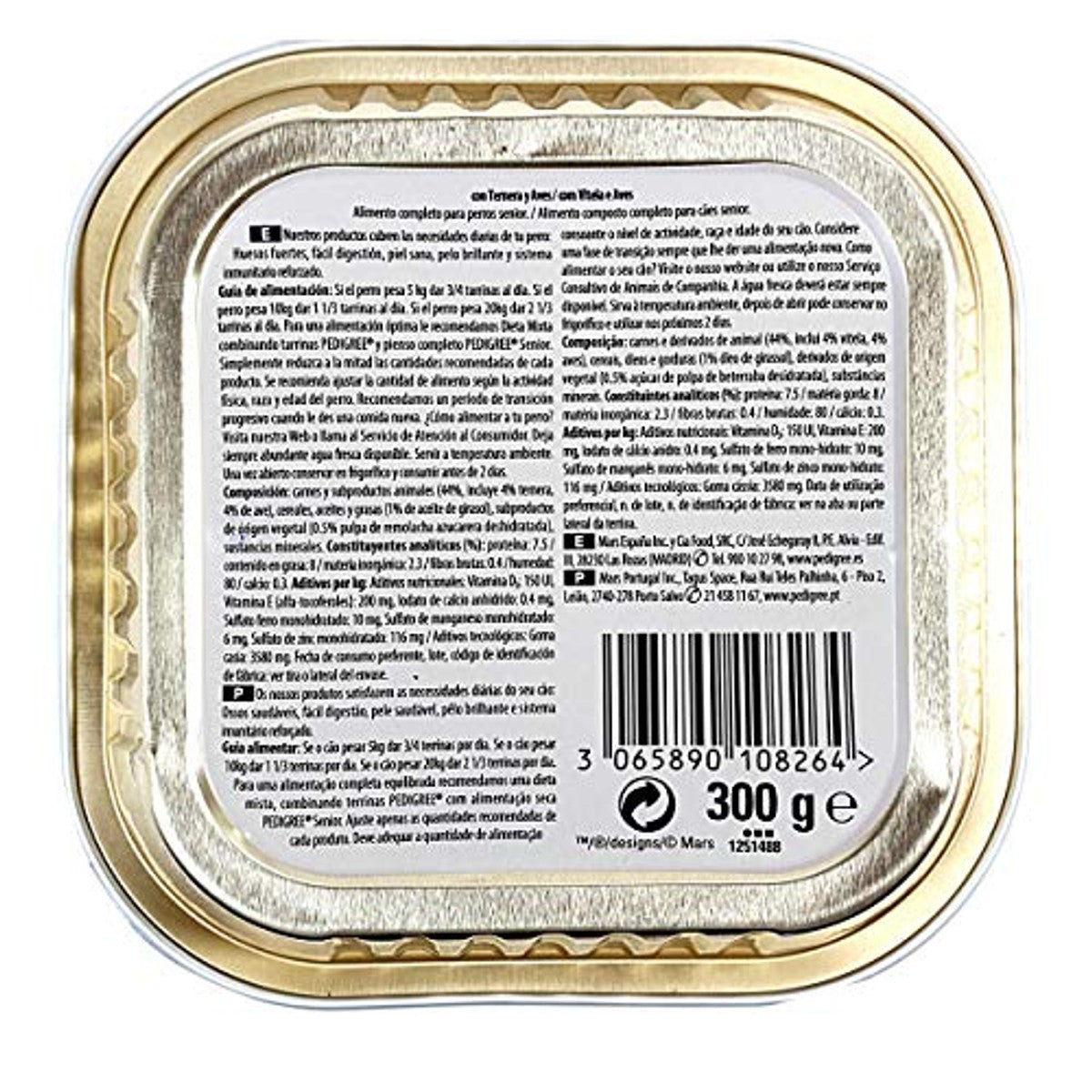 Pedigree Tarrina Senior hondenvoer 300 g - 3-pack – foto 3
