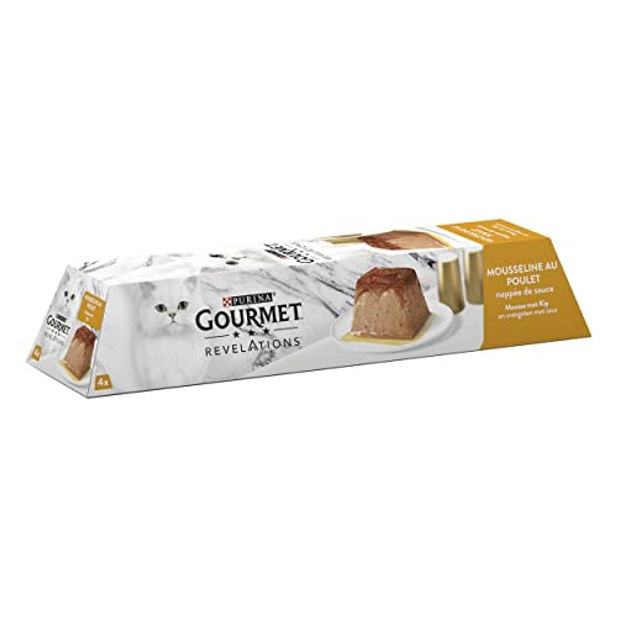 Gourmet Revelations Mousseline natvoer kattenvoer kip 4 x 57 g - 3-pack