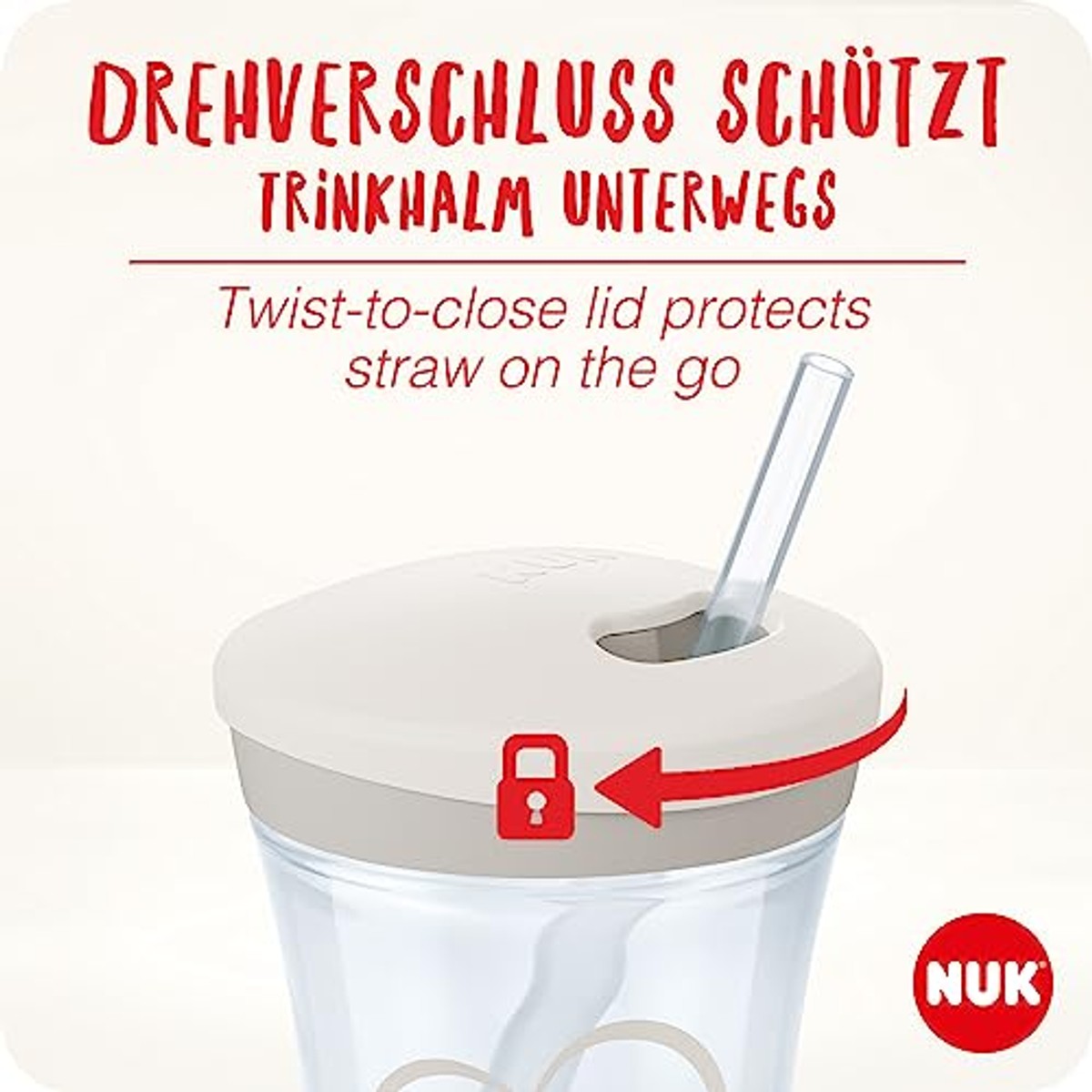 NUK Action Cup vervangende rietjes siliconen 2 stuks – NUK