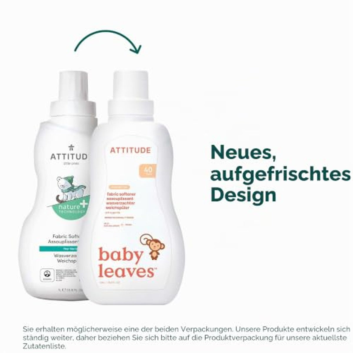 Attitude Baby Wasverzachter Peer 40 Wasbeurten 1,04 l - 6-pack