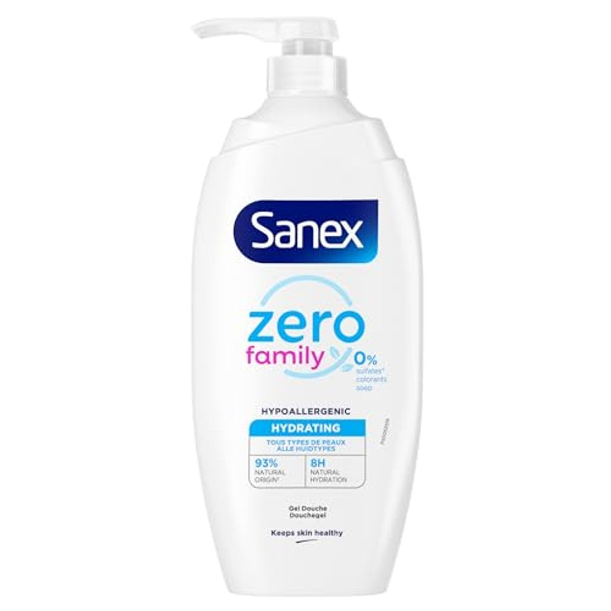 Sanex Zero% Family Douchegelpomp 700 ml – foto 3