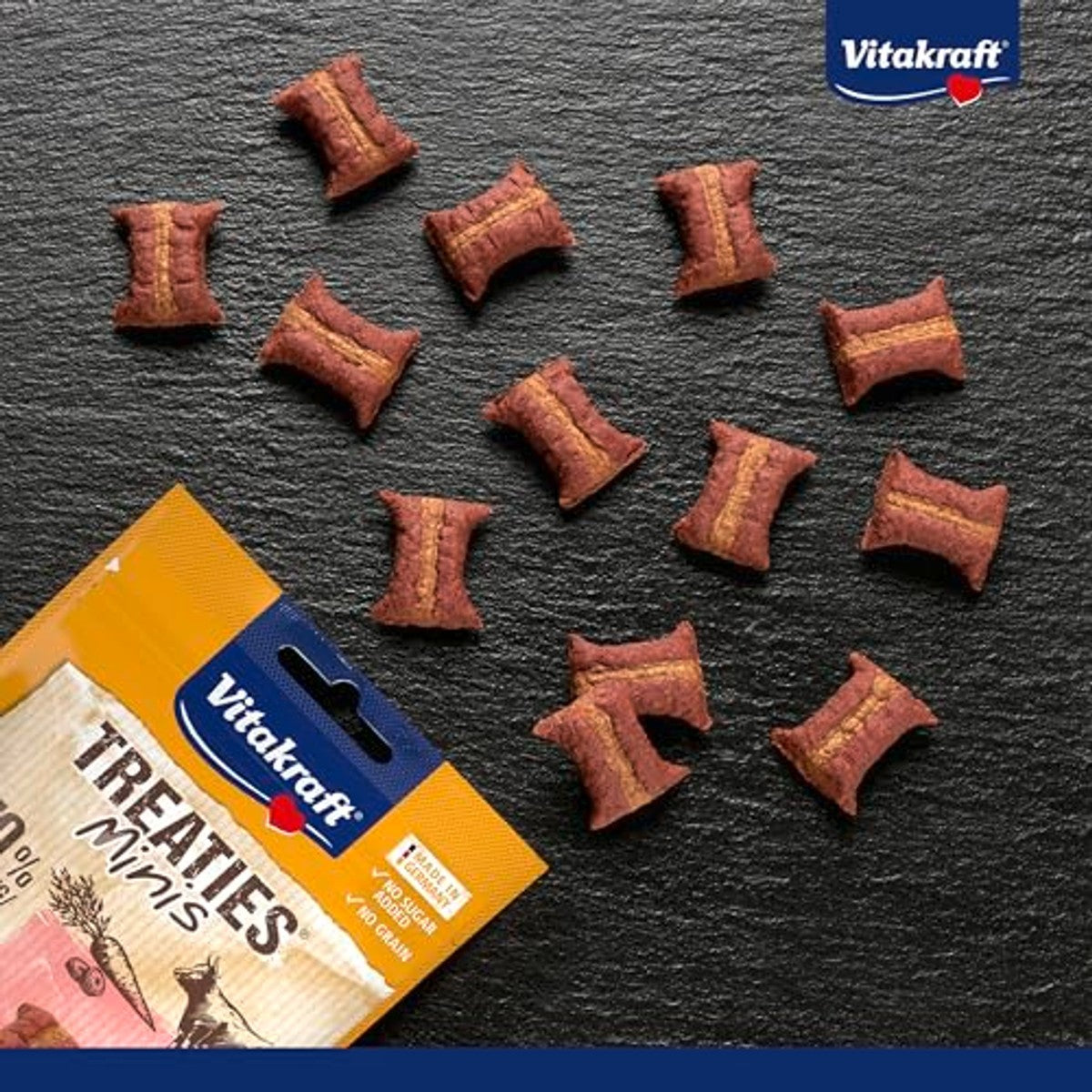 Vitakraft Treaties Minis hondensnack rund & wortel 8 x 48 g - 6-pack