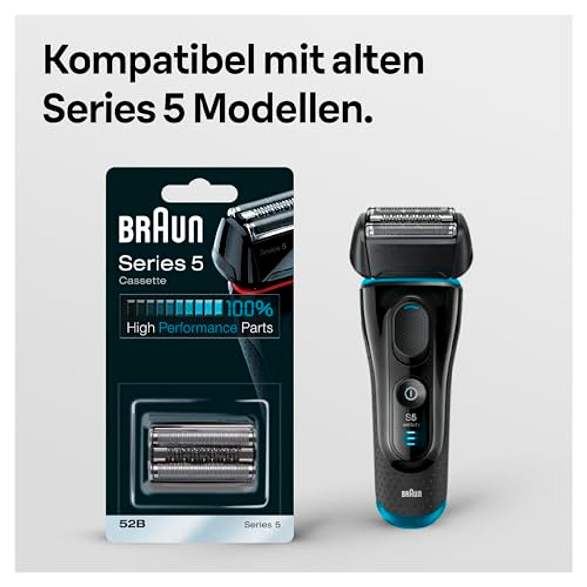 Braun Series 5 52B Scheerkop voor Scheerapparaat Zwart - 3-pack