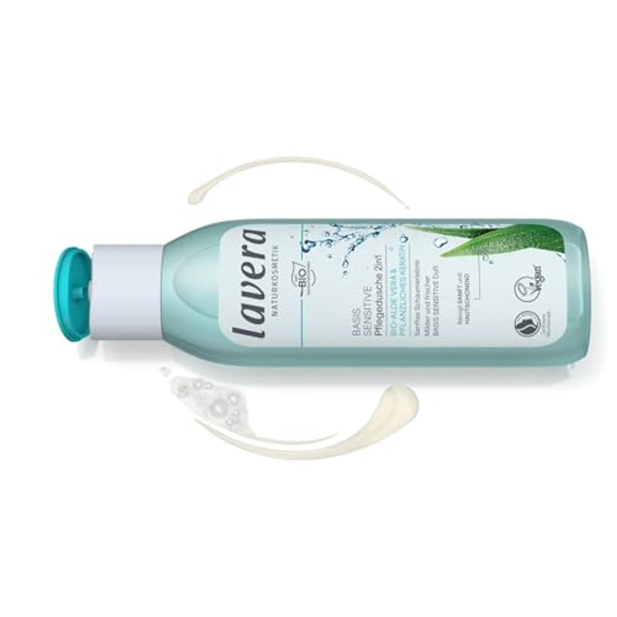 lavera Basis Sensitive 2-in-1 verzorgende douchegel 3 x 250 ml - Voordeelverpakking – foto 3
