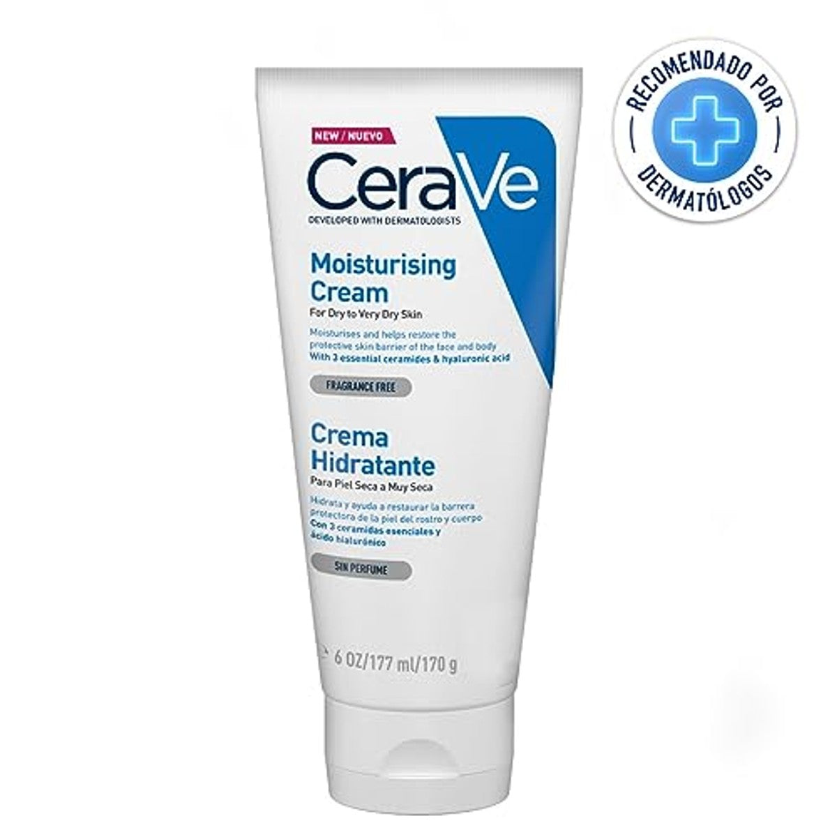 CeraVe Vochtinbrengende Crème, Droge tot Zeer Droge Huid 177 ml