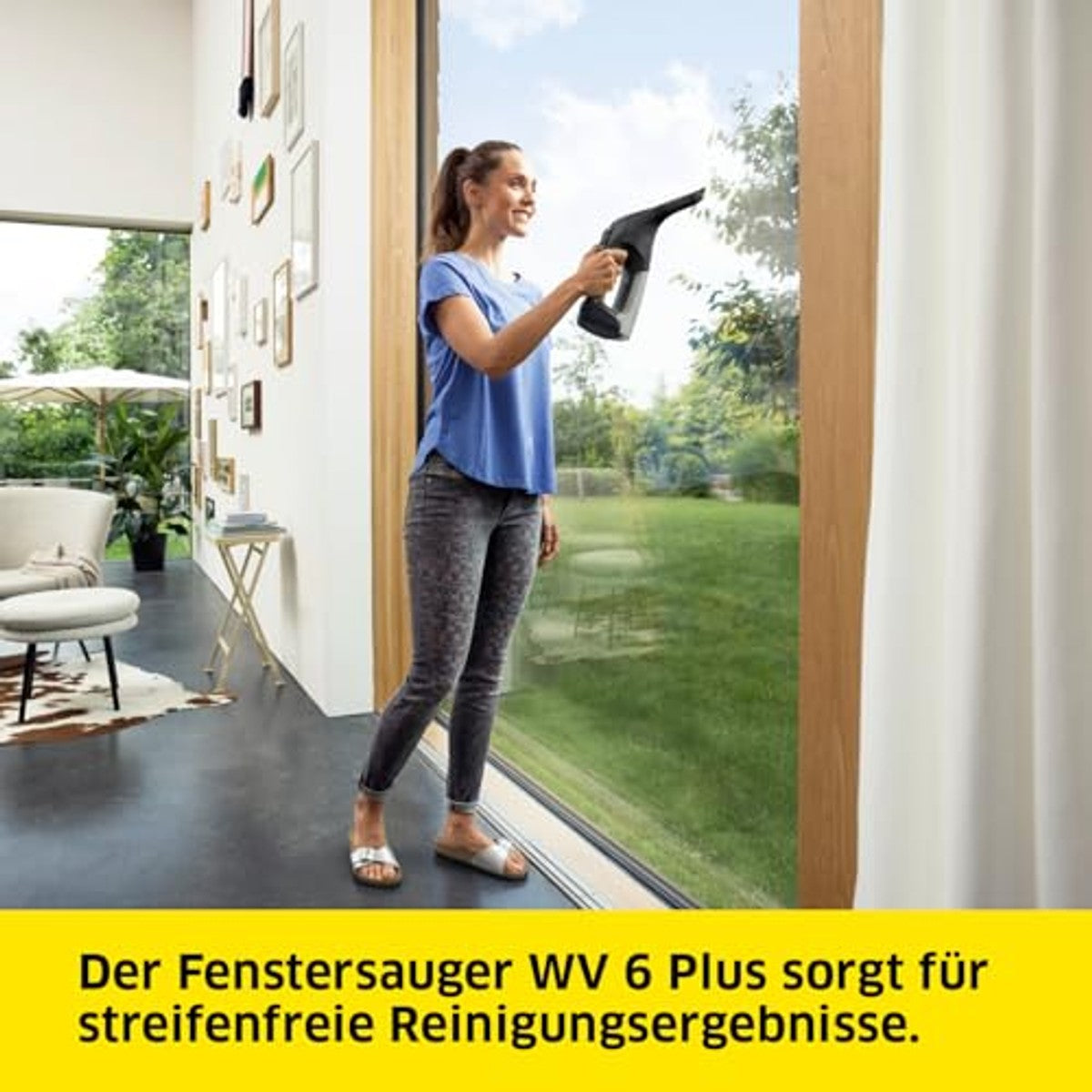 KÄRCHER WV 6 Plus Multi Black Edition raamzuiger incl. 3 x 20 ml - Voordeelverpakking