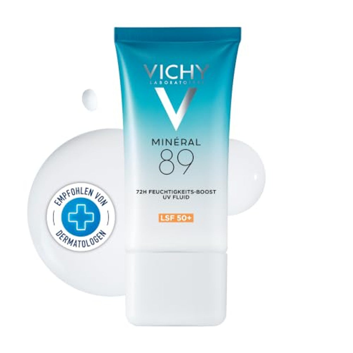 Vichy Mineral 89 72h Vocht-Boost UV-Vloeistof SPF 50+, 50 ml - 3-pack