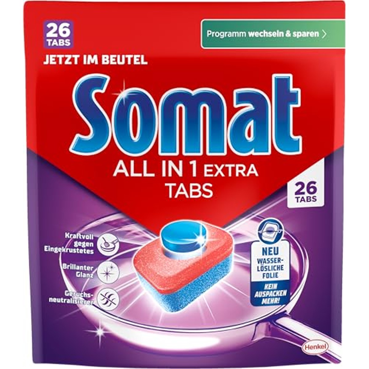 Somat All in 1 Extra vaatwastabletten (26 AW) - 6-pack – foto 3