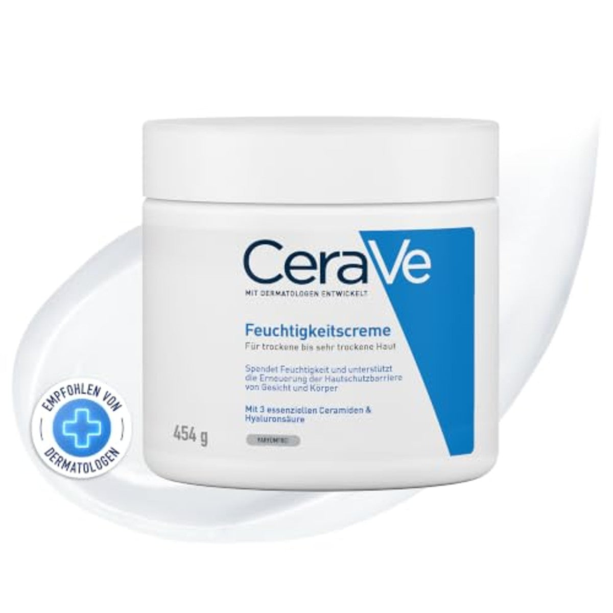 CeraVe Vochtinbrengende Crème voor Droge Huid, Lichaam en Gezicht 454 g - 3-pack