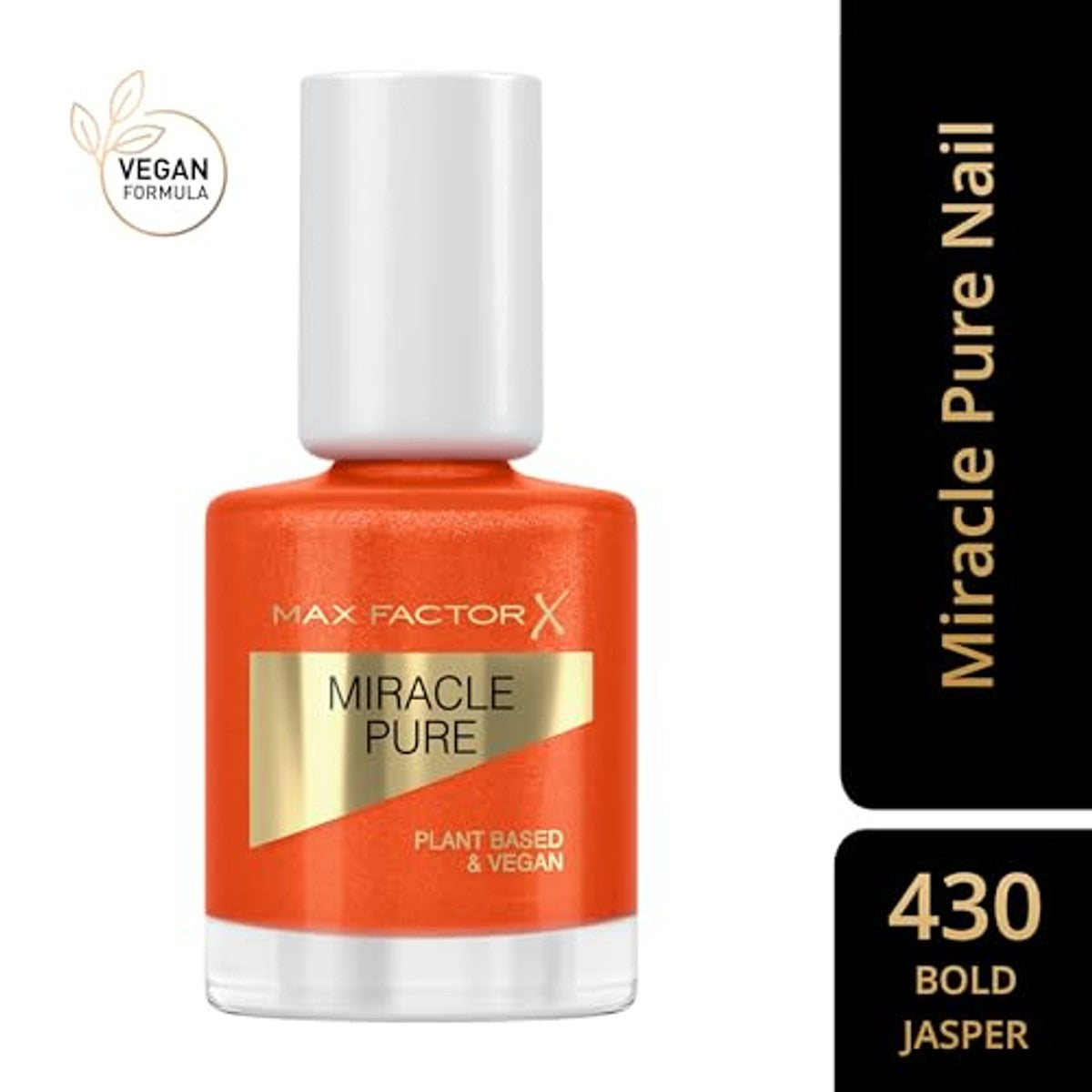 Max Factor Miracle Pure Nail, hoogglanzende, kleurintensieve nagellak met de glans van helende kristallen en verzorgende ingrediënten, Fb 430 Bold Jasper – Max Factor