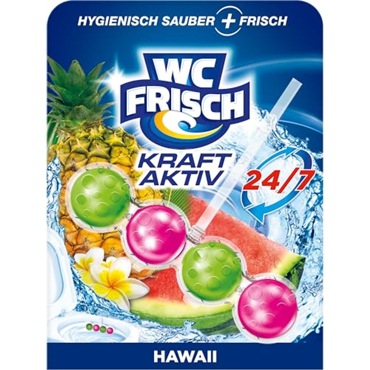 WC-Frisch Kraft Aktiv Geurspoeler Hawaii verpakking van 10 – WC-Frisch
