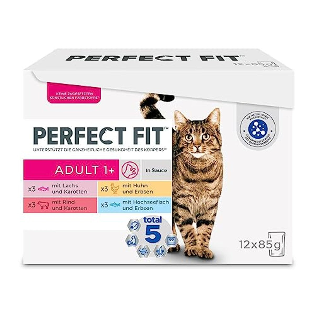 Perfect Fit Adult 1+ natvoer kattenvoer Selectie 48 x 85 g - 3-pack