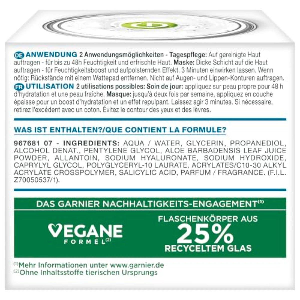 Garnier Hyaluron Barrier Repair Gel Crème - 6-pack