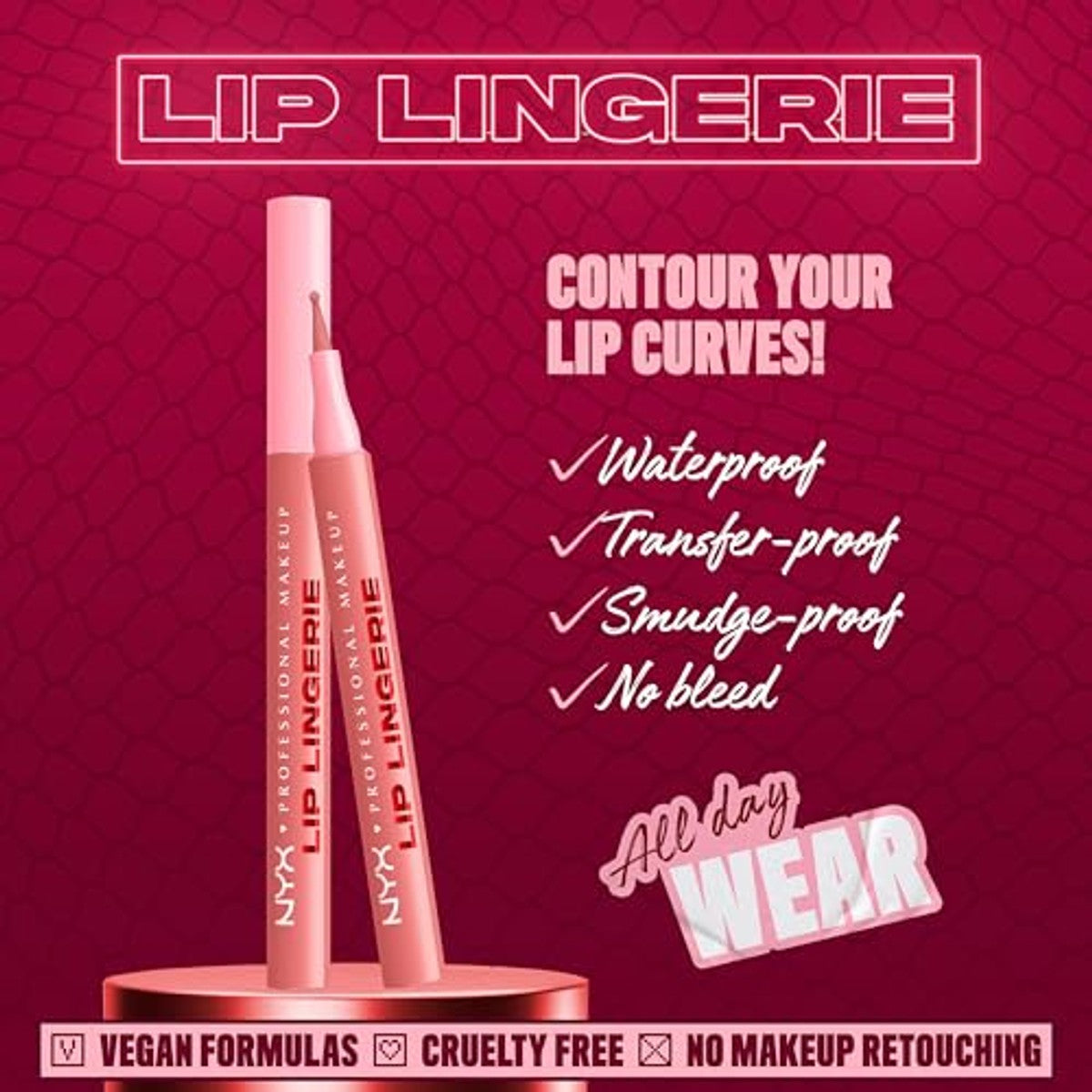 NYX PROFESSIONAL MAKEUP Lip Lingerie Lipliner Stain Cuff Me 1× - 3 stuks