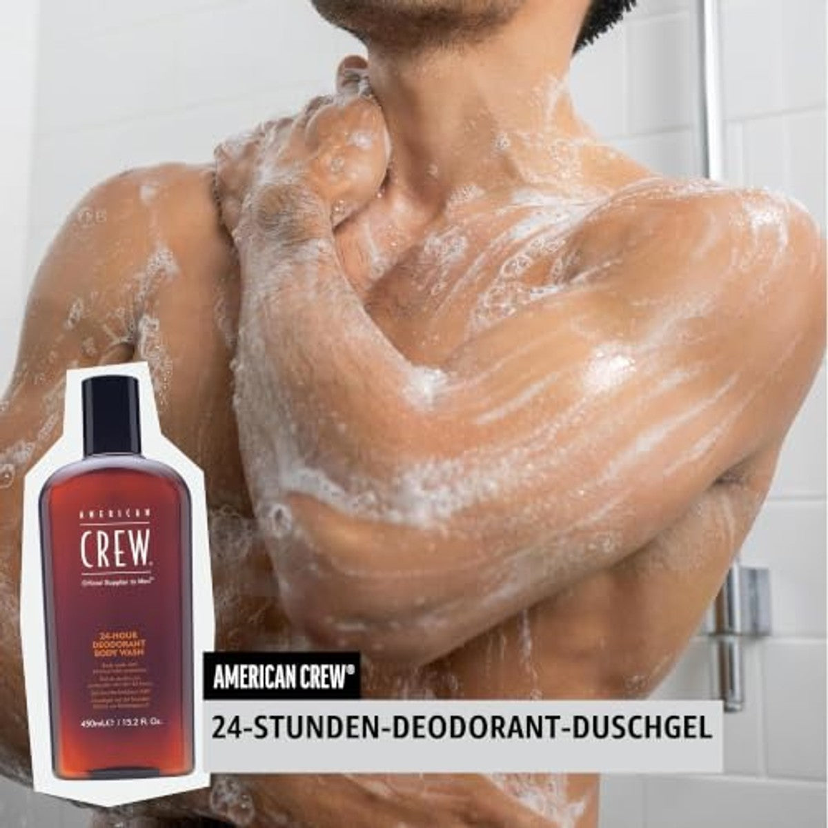 American Crew 24 uur Deodorant Douchegel voor Mannen 450 ml - 6-pack