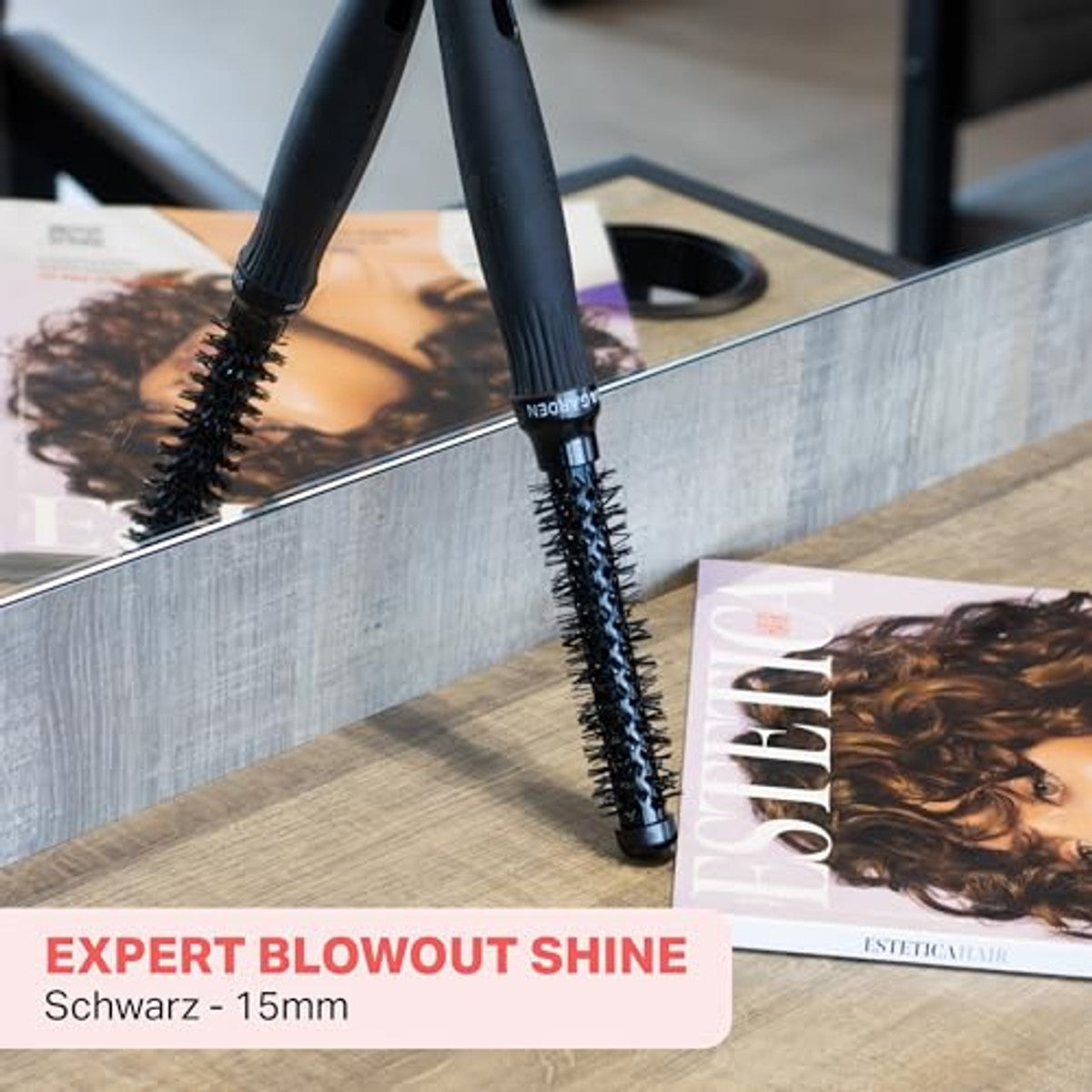 Olivia Garden Expert Blowout Shine Ronde Borstel Keramiek 15 mm - 6-pack