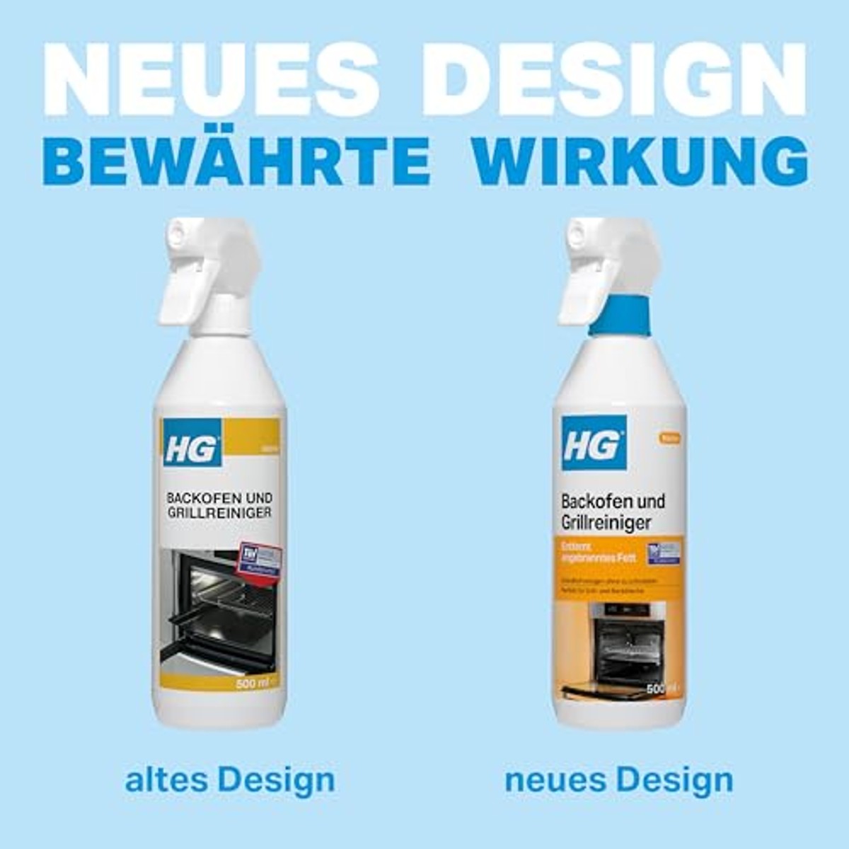 HG Oven-, grill- en BBQ-reiniger 6 x 500 ml - Voordeelverpakking