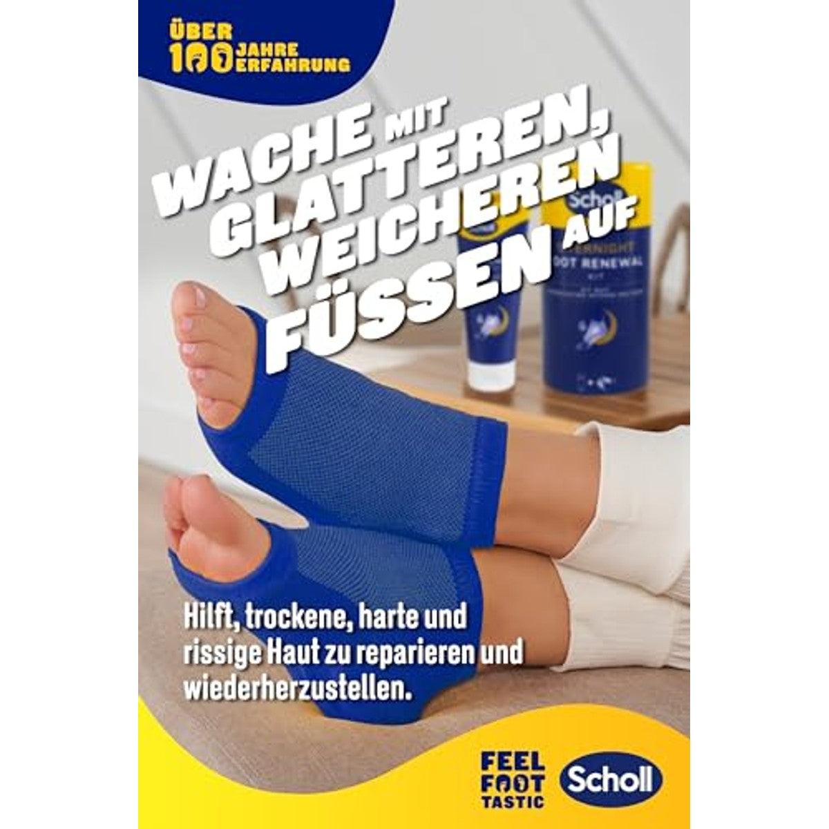 Dr. Scholl's Overnight voetverzorgingsset 60 ml + 1 paar - 3-pack