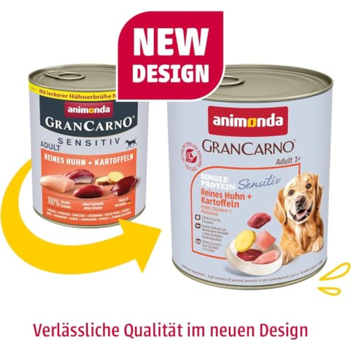 Animonda Grancarno Sensitive natvoer hondenvoer kip aardappelen - 6-pack