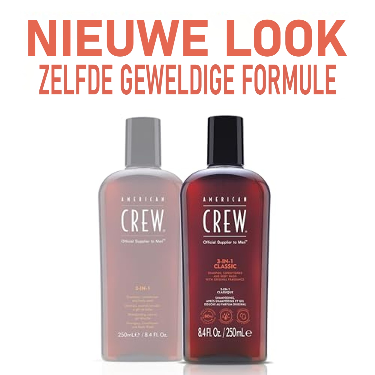 American Crew 3-in-1 Classic Shampoo, Conditioner & Body Wash 100 ml - 3-pack – foto 3