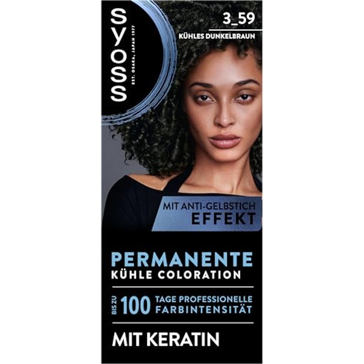 Syoss Coloration 3_59 Koel donkerbruin 3 x 115 ml - Voordeelverpakking