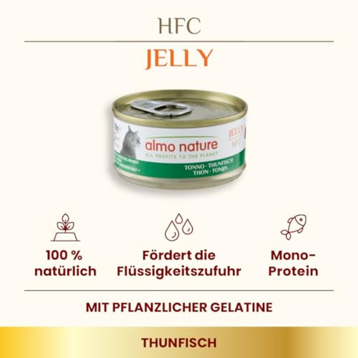 Almo Nature HFC Jelly Natvoer Tonijn 70 g - 6-pack