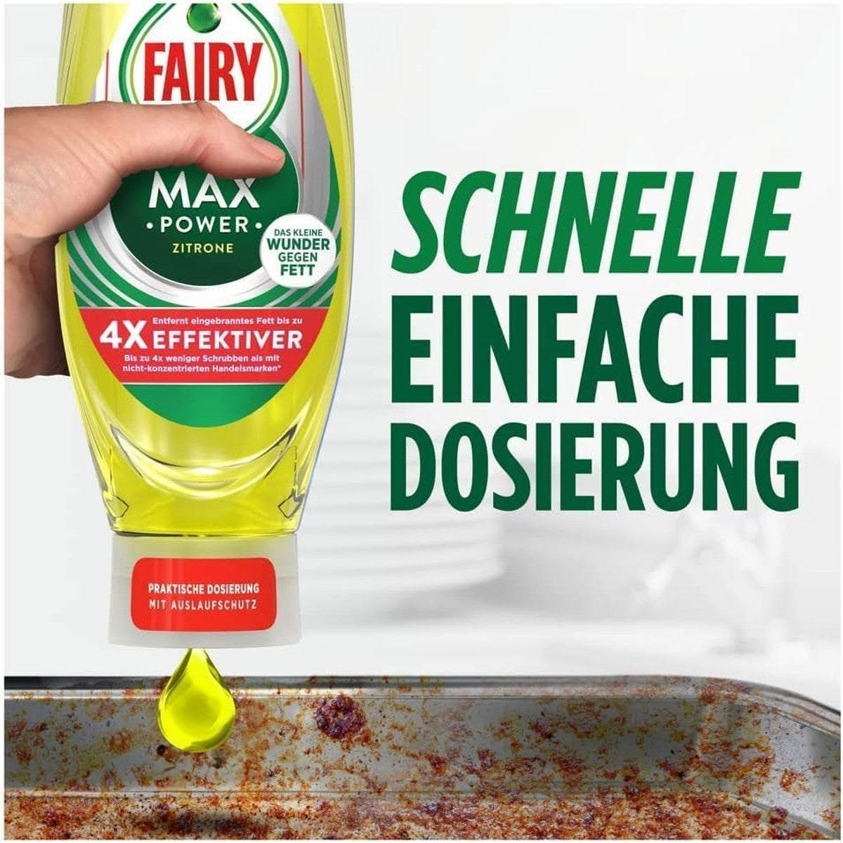 Fairy Max Power afwasmiddel citroen 8 x 545 ml – Fairy