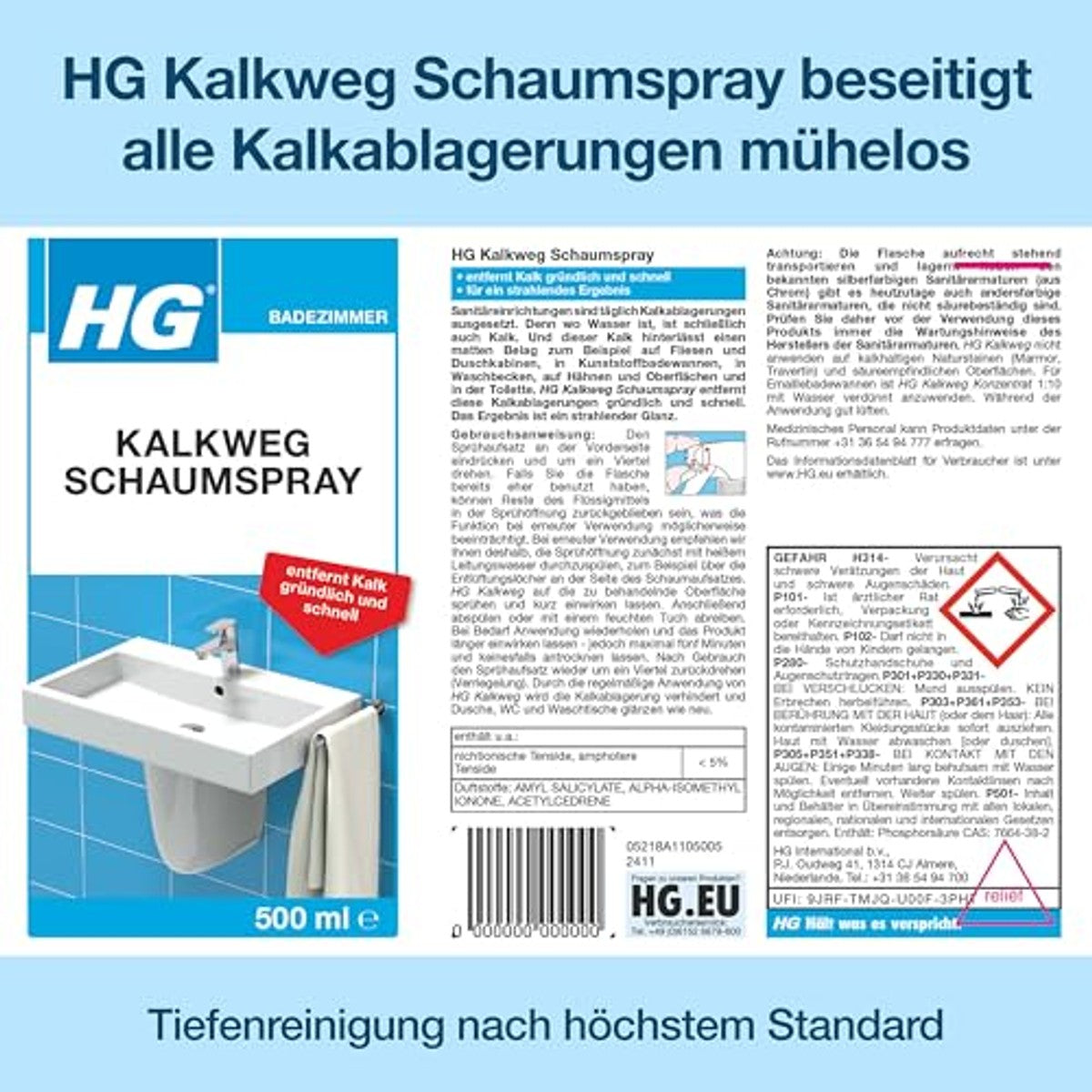 HG Kalkweg schuimspray 500 ml – HG