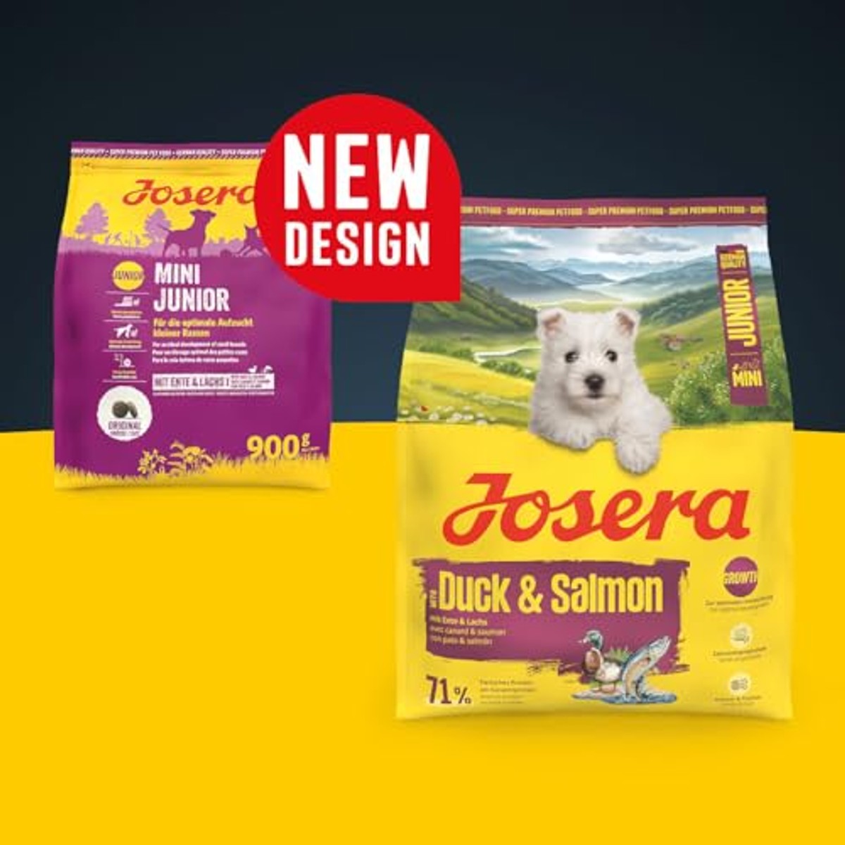 JOSERA Mini eend & zalm (10 kg) | droogvoer voor kleine jonge honden – Josera