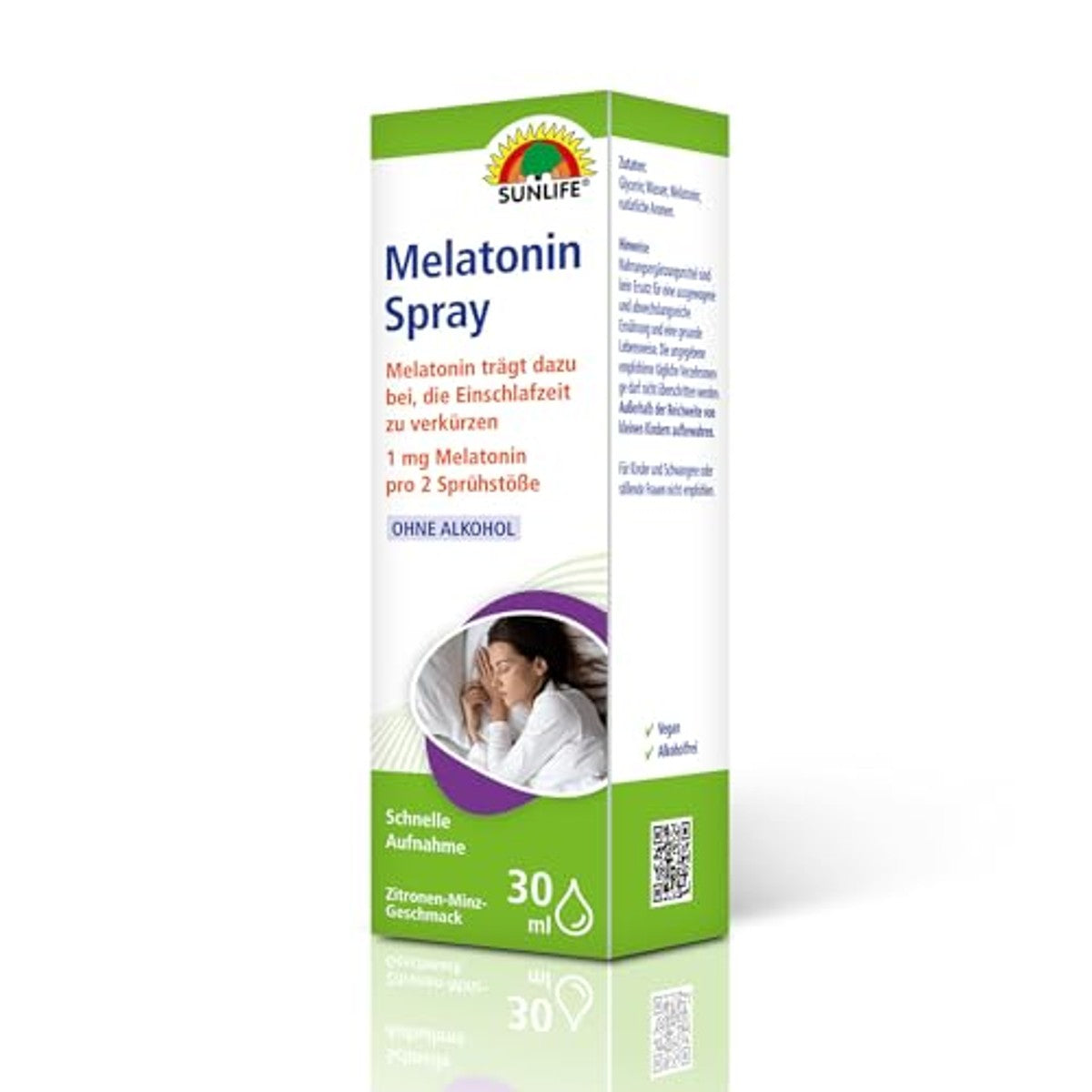 Sunlife Melatoninespray Hoge Dosis 1 x 30 ml Verpakking van 2 - 3-pack